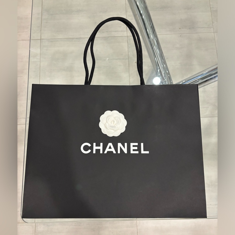 Chanel Black Shopping Gift Bag